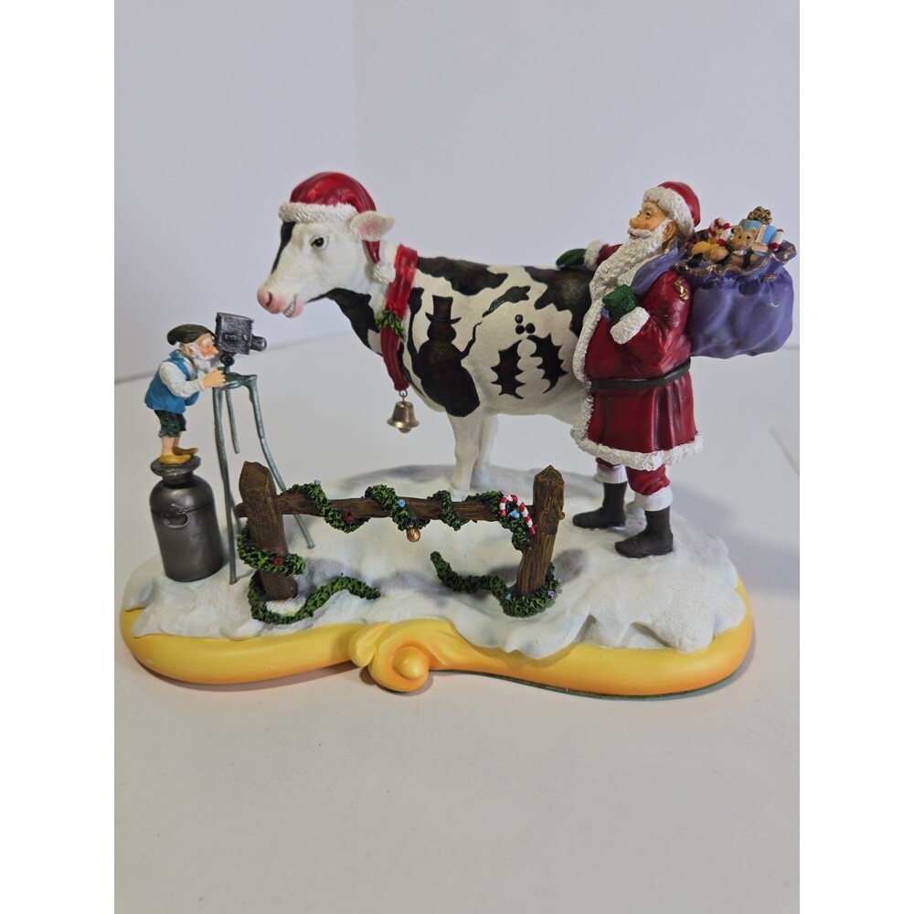 Maruri Santa's World Travels "Moo Moo Santa" Figurine #288/5000 Rare Limited Ed.